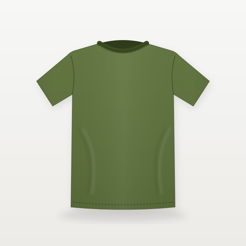 Olive Green plain normal fit t-shirt – Bulk Cloth Store