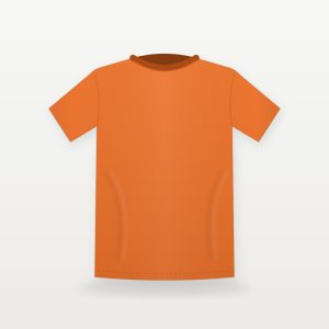 Orange plain normal fit t-shirt – Bulk Cloth Store