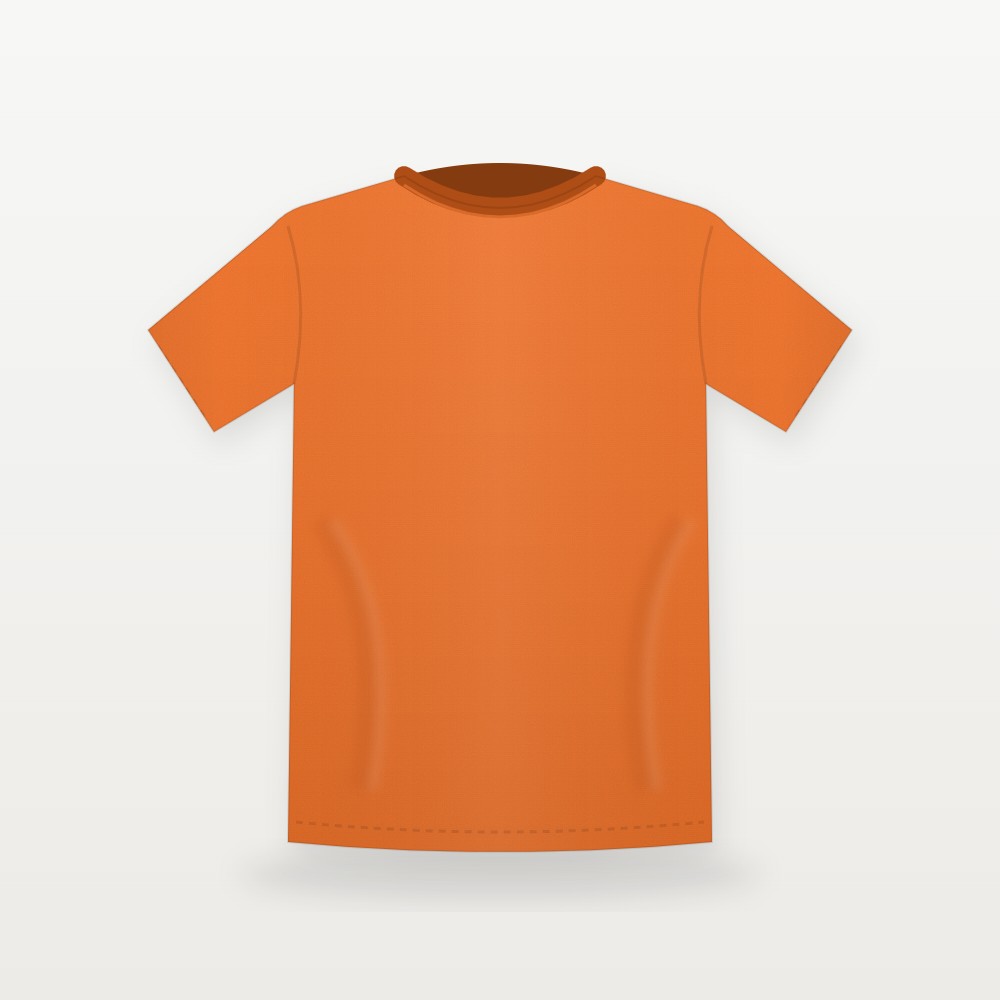 Orange plain normal fit t-shirt – Bulk Cloth Store